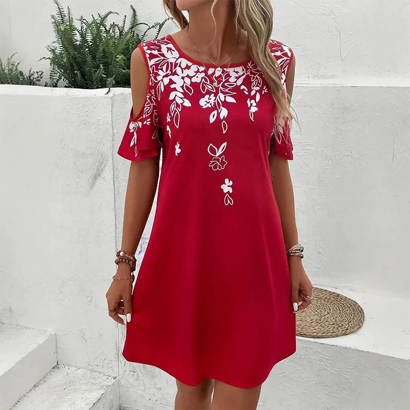 Elanora - Robe à bretelles avec imprimé floral et manches découpées – Image 7