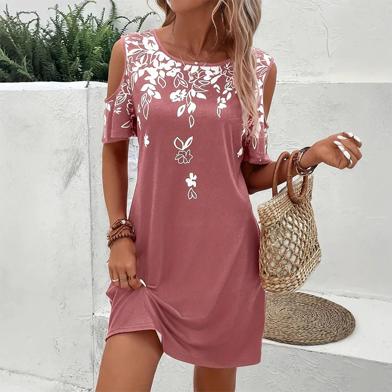 Elanora - Robe à bretelles avec imprimé floral et manches découpées – Image 4