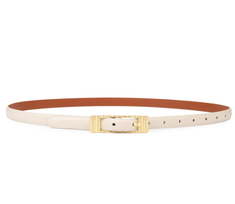 SANCIA | ceinture en cuir ''Marzi'' - Écru – Image 4