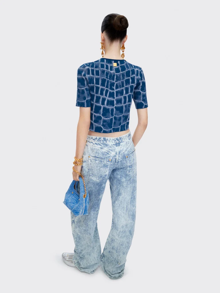 CARDIGAN JACQUARD CROCODILE – Image 4